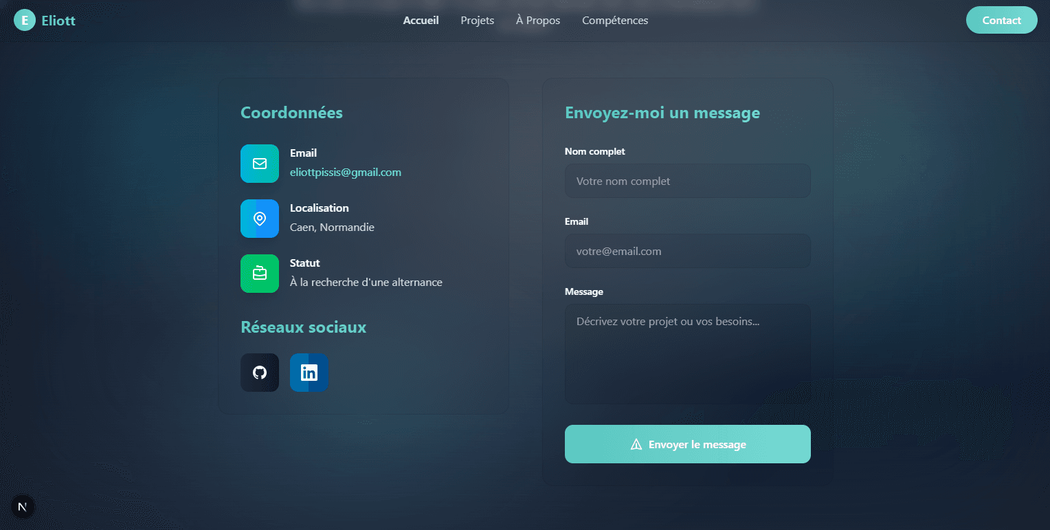 Portfolio Eliott — capture 3