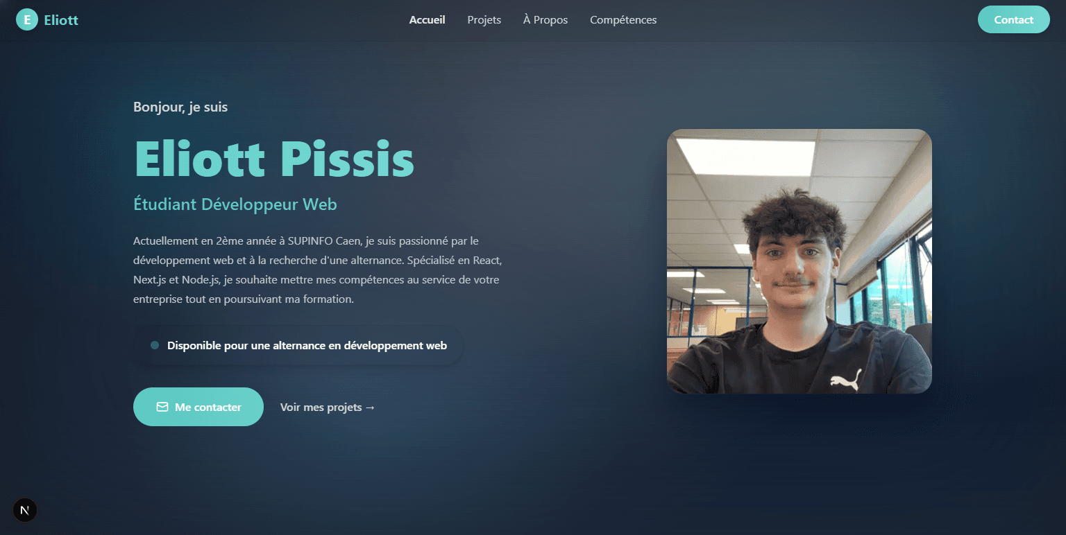 Portfolio Eliott — capture 1